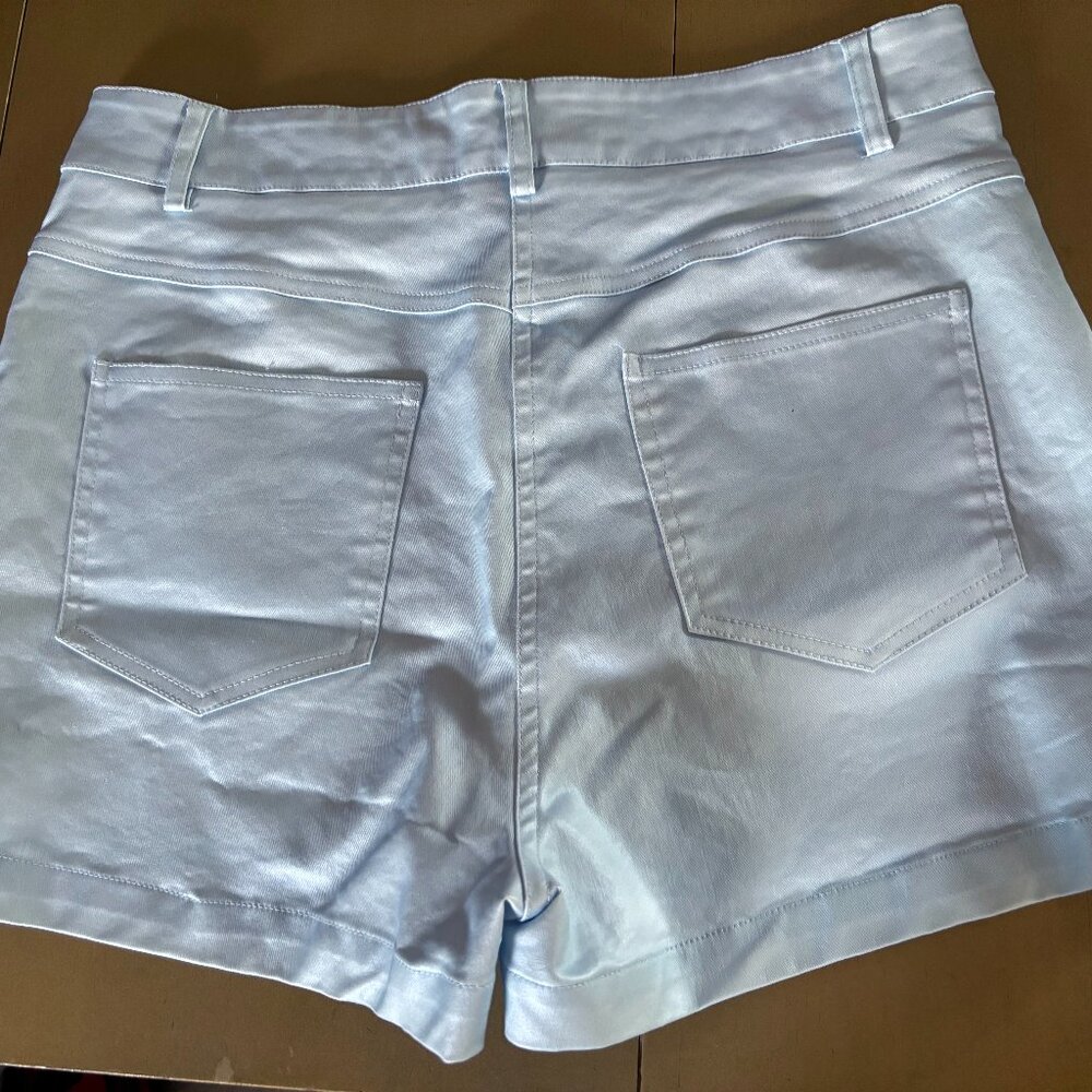 Blue Shimmer Shorts